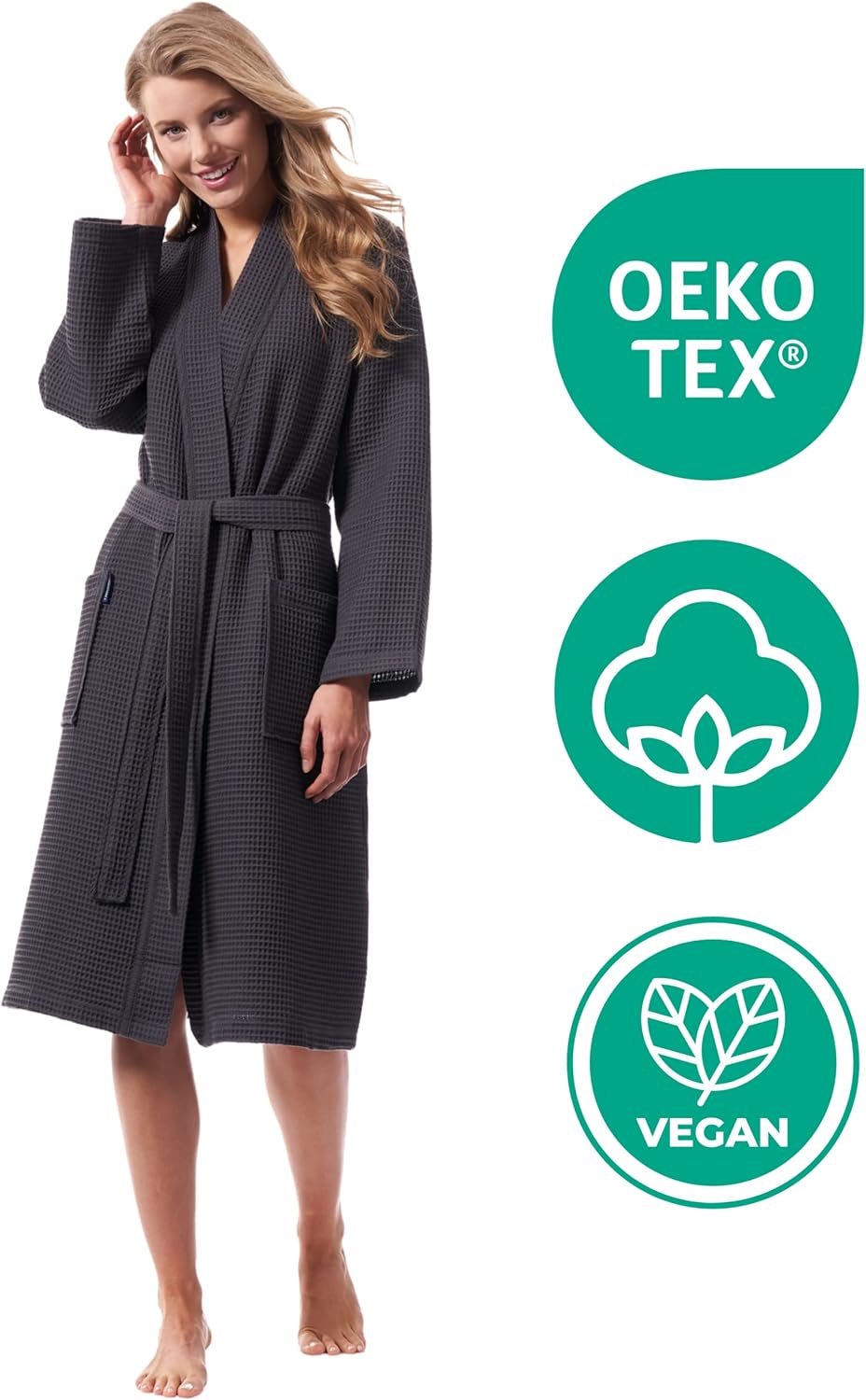 Albornoz Mujer Nido de Abeja Albornoz Mujer Nido de Abeja